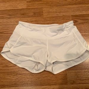 White Lululemon Shorts - Size 2